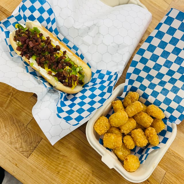 Mexi Dog & Tater Tots Combo.