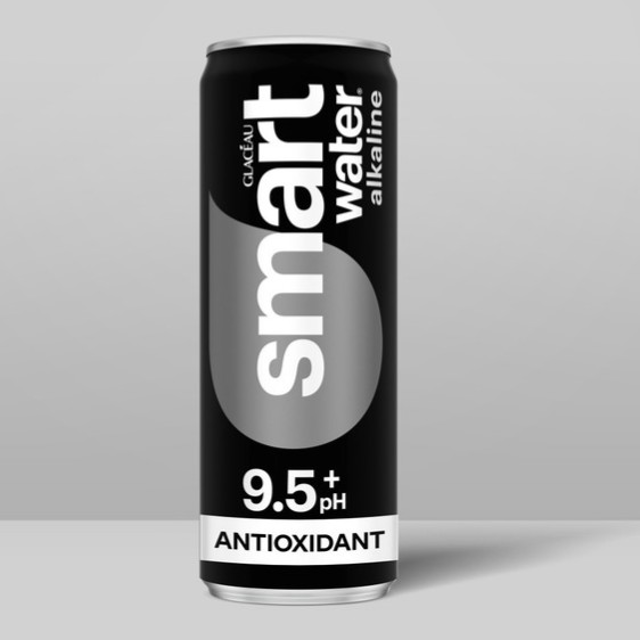 Smart Water Alkaline 12oz can.